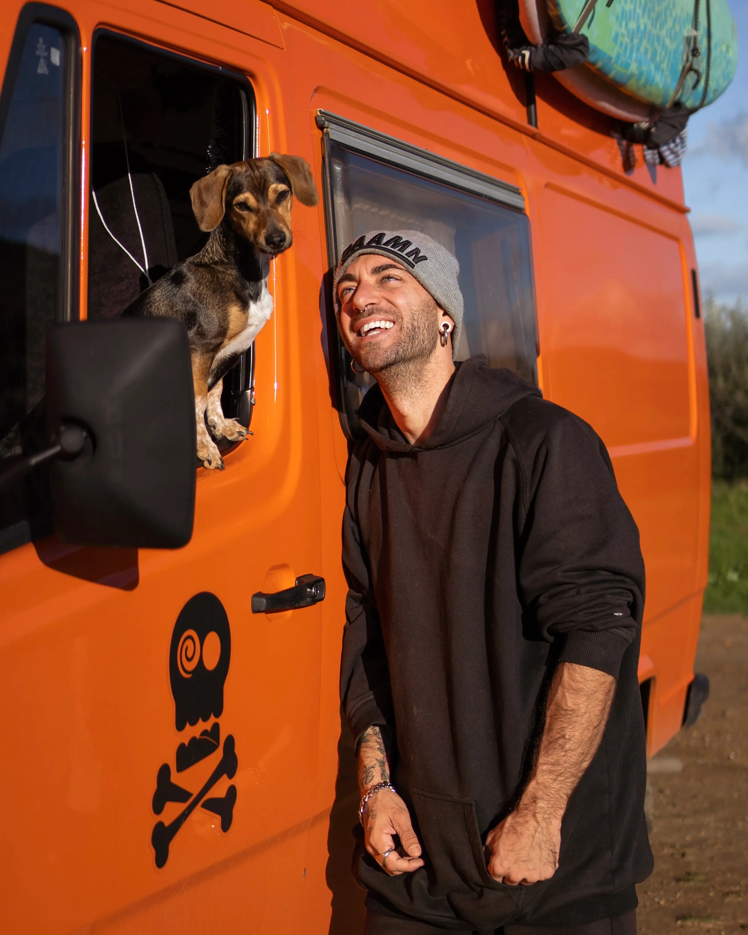 Gipsy in the van — HOLO VAN pet friendly